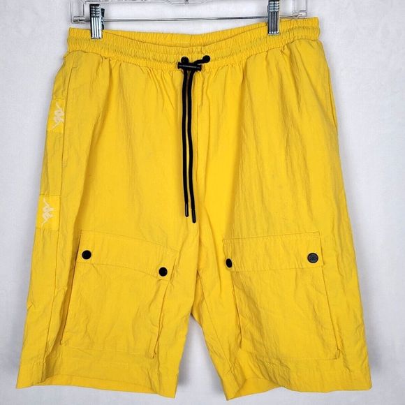 Kappa Other - Kappa 222 BANDA EFARN NYLON SHORTS Yellow Large Board Swim Sports Gym